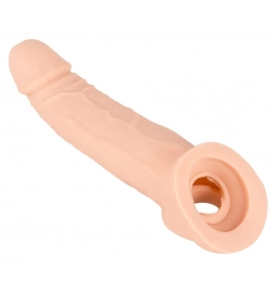 Návleky na penis - Nature Skin návlek na penis se smyčkou na varlata