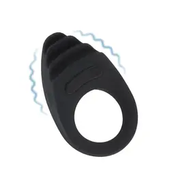 Erekční kroužky vibrační - Romant Tony erekční kroužek  vibrační černý - RMT112blk