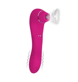 Tlakové stimulátory na klitoris - Romant Suction 2v1 stimulátor a vibrátor růžový