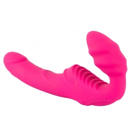 Připínací penis - Strapless strap-on Vibrátor - růžový