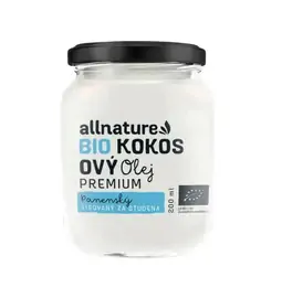 Masážní oleje a svíčky - Allnature Premium BIO Kokosový olej 200 ml