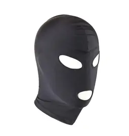 Masky, kukly a pásky přes oči - BASIC X maska na obličej s otvory pro oči a ústa černá