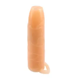 Návleky na penis - SuperMe rozšiřující návlek na penis s otevřenou špičkou tělový