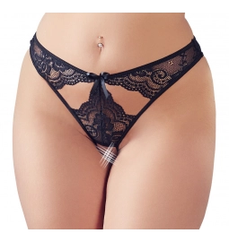 Erotické kalhotky - Mandy Mystery otevřené kalhotky černé - 23108211041 - L