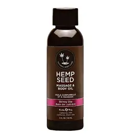 Masážní oleje - Hemp Seed masážní olej - vanilková cukrová vata 60 ml