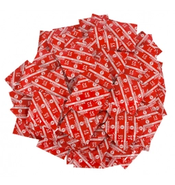 Kondomy s příchutí - Durex kondomy London Rot - jahoda 100 ks