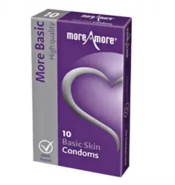 Tipy na valentýnské dárky pro páry - MoreAmore kondomy Basic Skin 10 ks