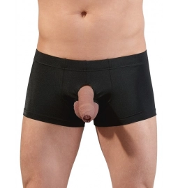 Erotické srandičky - Svenjoyment Pánské boxerky s otvory vpředu - černé - 21303001711 - M