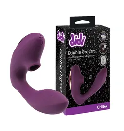 Tlakové stimulátory na klitoris - DIDI masturbátor pro ženy na bod G a klitoris 2v1 fialový
