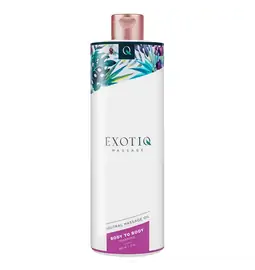 Masážní oleje - Exotiq Body To Body hřejivý masážní olej 500 ml