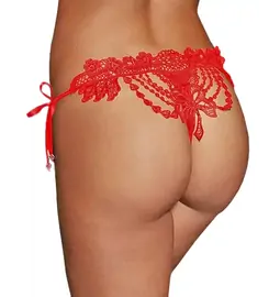 Erotická tanga - Wanita Mirabel tanga kalhotky červené - wanP5101-3-M - M
