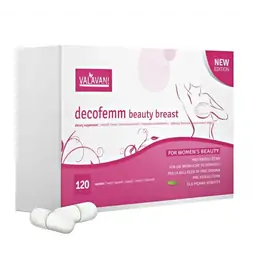Zpevnění a lepší prokrvení poprsí - DecoFemm Beauty Breast 120 kapslí doplněk stravy