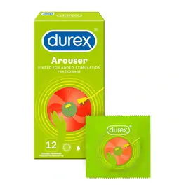 Vroubkované kondomy, kondomy s vroubky - DUREX kondomy Arouser 12 ks