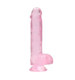 Dilda s přísavkou - Realrock gelové dildo s přísavkou 16 cm růžové