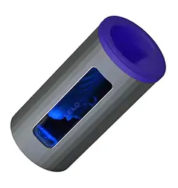 Vibrační masturbátory - LELO F1S V2 Gunmetal Blue masturbátor se sonickými vlnami