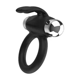 Erekční kroužky vibrační - BASIC X Bunny - dobíjecí vibrační kroužek na penis