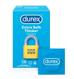 Extra bezpečné a zesílené kondomy - DUREX kondomy Extra Safe Thicker 18 ks