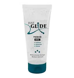 Hybridní lubrikační gely - Just Glide Premium Anal lubricant 200 ml