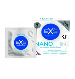 Ultra jemné a tenké kondomy - EXS Nano Thin kondomy 3 ks