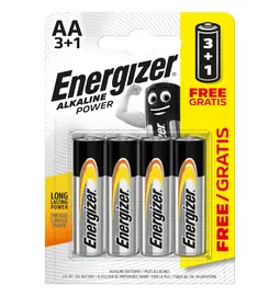 Nabíječky a baterie - Energizer Alkaline Power baterie Tužka AA/4 3+1 zdarma