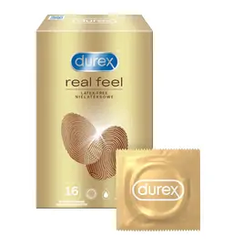 Kondomy bez latexu - Durex Real Feel kondomy 16 ks