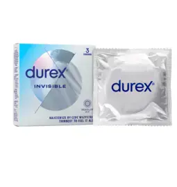 Ultra jemné a tenké kondomy - Durex Invisible kondomy 3 ks
