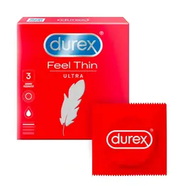 Ultra jemné a tenké kondomy - Durex Feel Thin Ultra kondomy 3 ks