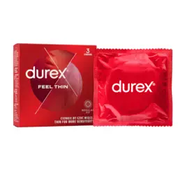 Ultra jemné a tenké kondomy - Durex Feel Thin Classic kondomy 3 ks