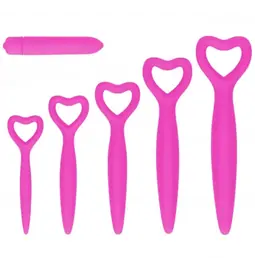 Vaginální dilatátory - OUCH! Set dilatátorů pro trénování svalů při vaginismu 5 ks - růžová
