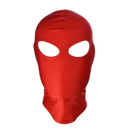 BDSM doplňky - BASIC X maska na obličej s otvory pro oči červená