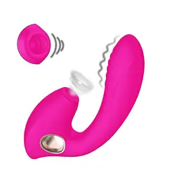 Tlakové stimulátory na klitoris - BASIC X Alyssa stimulátor klitorisu a vibrátor 2v1 růžový