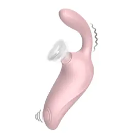 Tlakové stimulátory na klitoris - BASIC X Athena podtlakový stimulátor s vibracemi a poklepem růžový