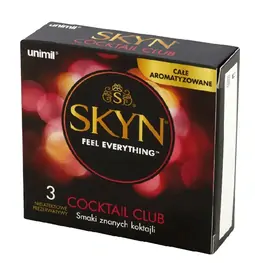 Kondomy bez latexu - SKYN kondomy Coctail Club  3 ks
