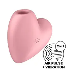 Tlakové stimulátory na klitoris - Satisfyer Cutie Heart stimulátor na klitoris - růžový