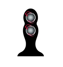 Nevibrační anální kolíky - BASIC X Quinn TwoBall anální kolík s rotačními kuličkami černý