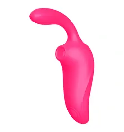Vibrátory na klitoris - BASIC X Athena podtlakový stimulátor s vibracemi a poklepem růžový