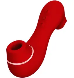 Vibrátory na klitoris - Romant Laurence oboustranný Suction stimulátor klitorisu červený