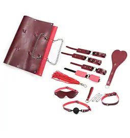 Výhodné BDSM sety - BASIC X Handbag luxusní BDSM sada červená