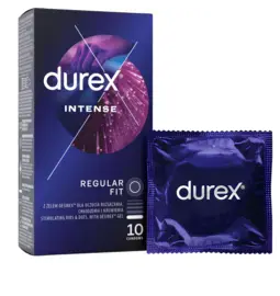 Vroubkované kondomy, kondomy s vroubky - Durex Intense kondomy 10 ks
