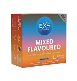 Kondomy s příchutí - EXS Mixed Flavours pack Kondomy 48 ks