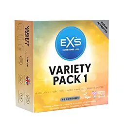 Akční a dárkové sady kondomů - EXS Variety pack 1 Kondomy 48 ks