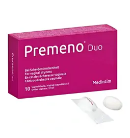 Intimní hygiena a menstruace - Premeno DUO vaginální globule 10 ks