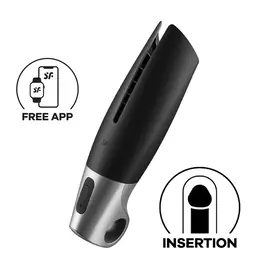 Vibrační masturbátory - Satisfyer Power Masturbátor - black silver