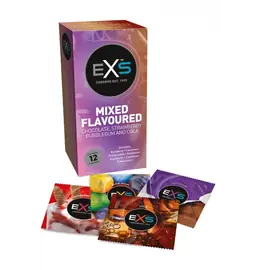 Kondomy s příchutí - EXS Mixed Flavored Kondomy 12 ks