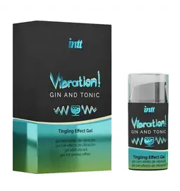 Stimulace klitorisu a vaginy - intt Vibration! Tingling effect gel - Gin and tonic 15 ml