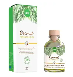 BIO a Vegan lubrikační gely - intt Coconut Masážní gel s hřejivým efektem 30 ml