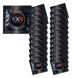 Barevné kondomy - EXS Sada kondomů Black Latex 24 ks