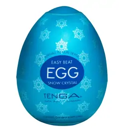 Nevibrační masturbátory - Tenga Egg Snow Crystal masturbátor s chladivým účinkem