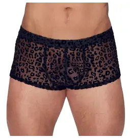 Pánské erotické prádlo - NOIR Pánské boxerky vzor leopard - 21332531721 - L