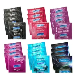 Akční a dárkové sady kondomů - Pasante kondomy Testovací sada č.3 - 24 ks